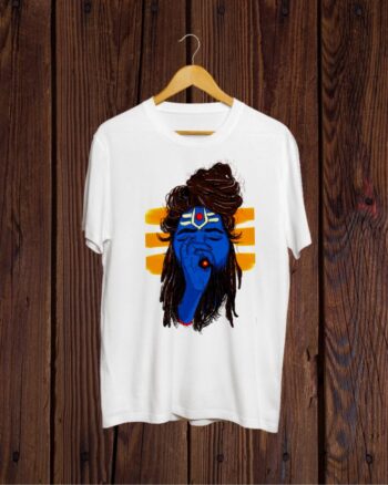 Buy Smoking Sadhu print white T shirt