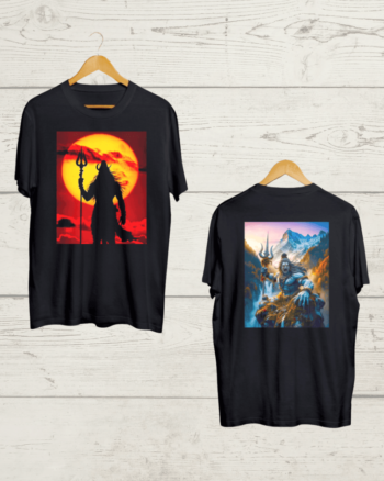 Buy Both side print Shiva T shirt
