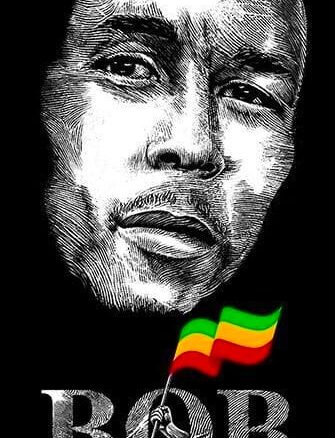 Buy Bob Marley Black Tshirt King of Reggae