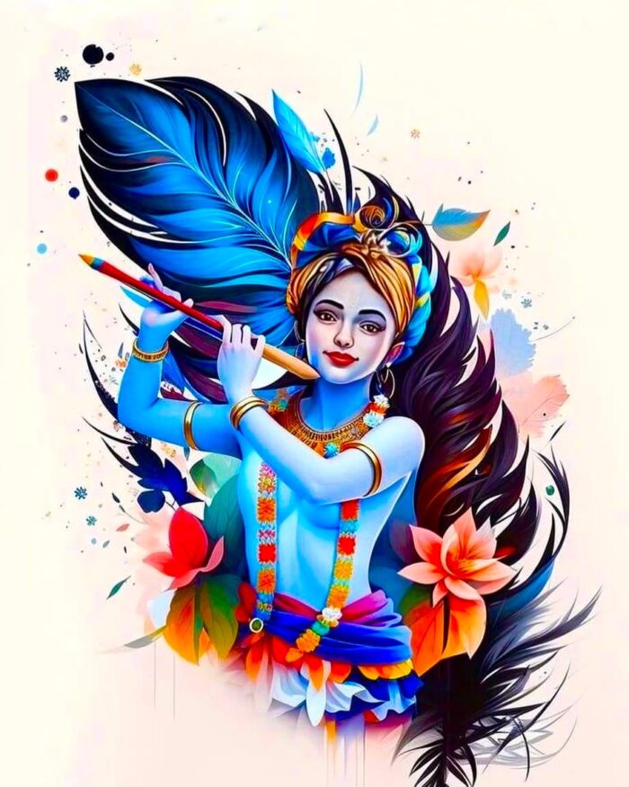 Buy Lord Krishna print white T shirt