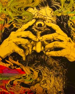 Both side print Psychedelic T shirt