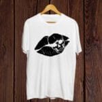 Buy Scary Lips print White T shirt