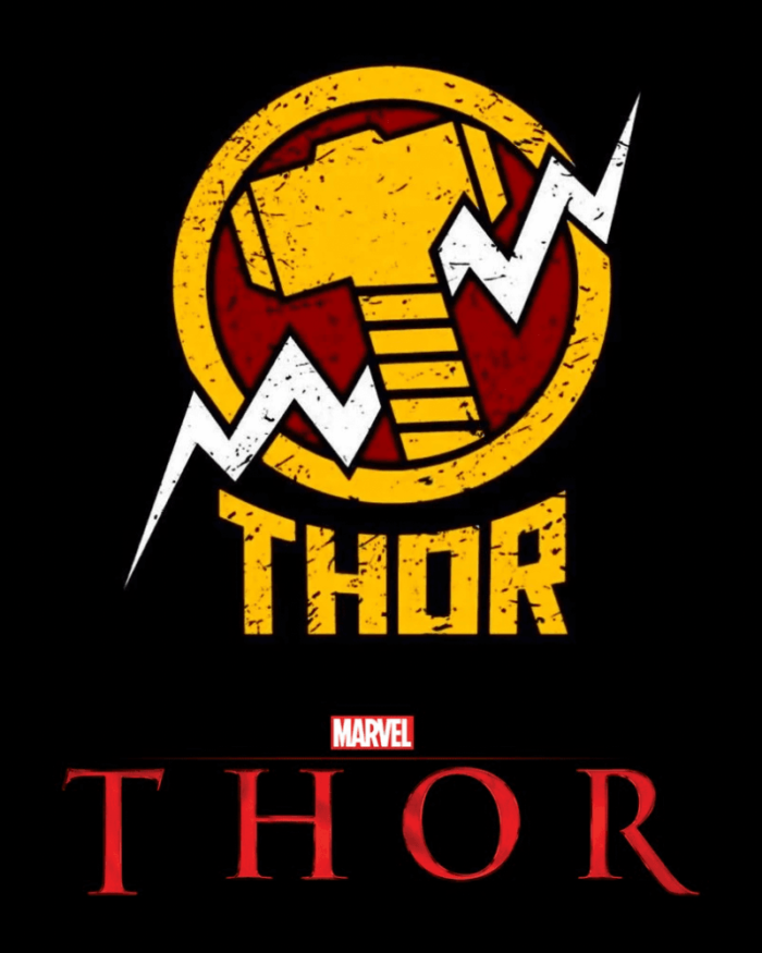 Buy Both side Thor print Black T shirt