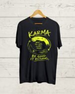 Buy Karma Black T shirt