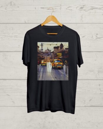 Buy Kolkata Yellow Taxi Black T shirt