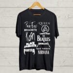 Legends of Rock n Roll Black T shirt