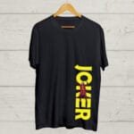Buy Joker Round Neck Black Tshirt