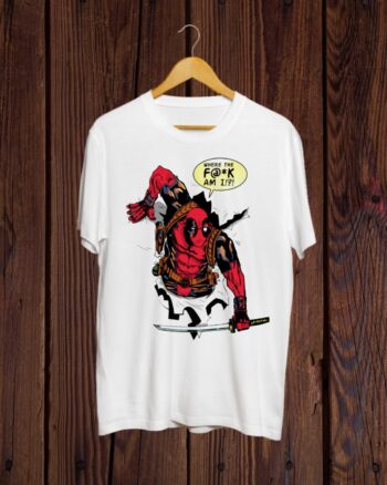 Buy Deadpool white T shirt