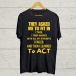 Buy Poetry print Black T shirt