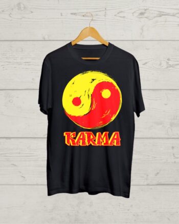 Buy Karma Black T shirt