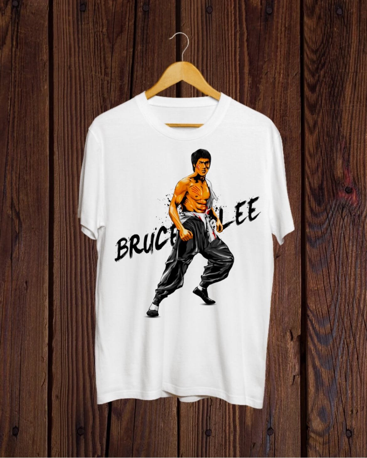 C372E753-5118-4451-A742-9CD1DF8F6699 Buy Bruce Lee white T shirt - Image 1