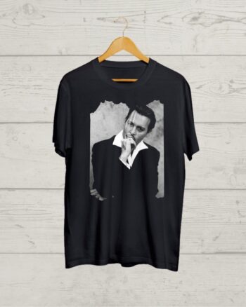 Buy Johny Depp print Black T shirt