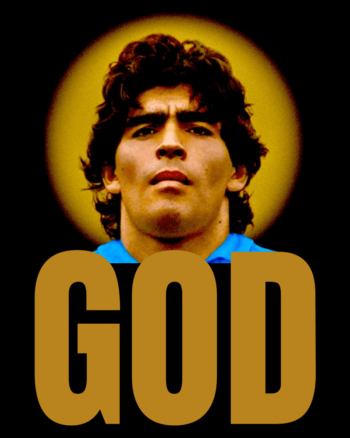 Buy Diego Maradona print Black T shirt