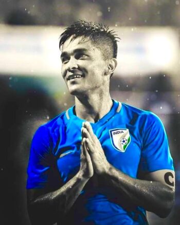 Buy Sunil Chetri Black T shirt