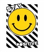 Buy Stay Positive Round neck T shirt
