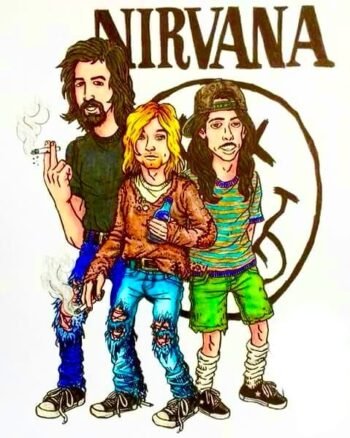 Buy Kurt Cobain print White T shirt