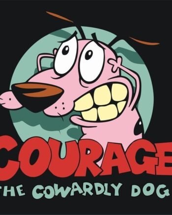 Courage the Cowardly Dog Black T shirt