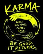 Buy Karma Black T shirt