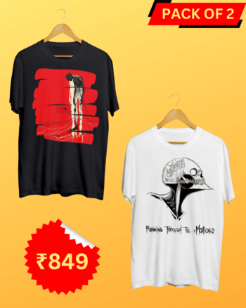 Pack of 2 Psychological T shirts