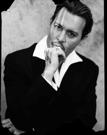 Buy Johny Depp print Black T shirt