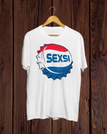 Buy Sexsi print white T shirt