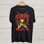 Buy Wolverine Deadpool Black T shirt