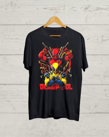 Buy Wolverine Deadpool Black T shirt
