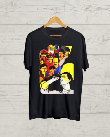 Satyajit Ray Movies print Black Tshirt