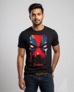 Deadpool Round neck Black Tshirt