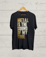 Buy Metal Vibes print Black T shirt