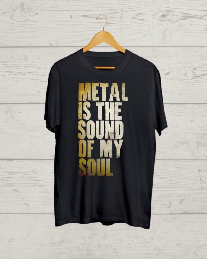 Buy Metal Vibes print Black T shirt