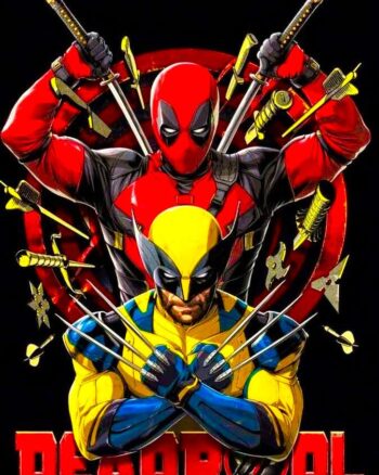 Buy Wolverine Deadpool Black T shirt