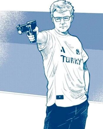 Buy Yusuf Dikec print white T shirt