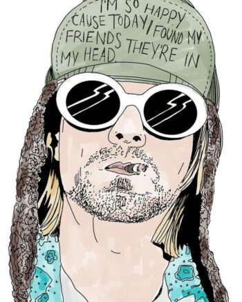 Buy Kurt Cobain White Tshirt