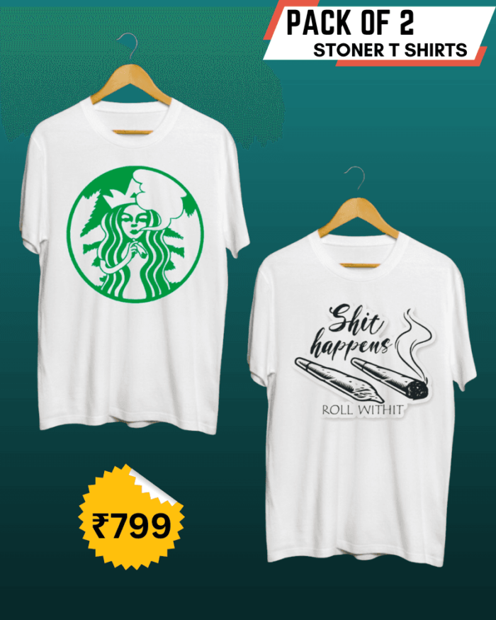 Buy Pack of 2 Stoner T shirts