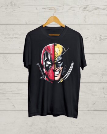Buy Wolverine Deadpool Black Tshirt