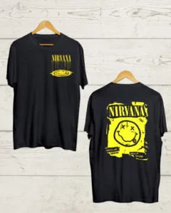 Buy Both Side Nirvana print Black T shirt