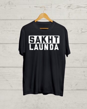 Buy Sakht Launda Black T shirt