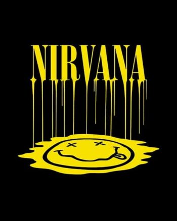 Buy Both Side Nirvana print Black T shirt