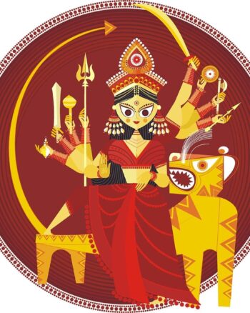 Buy Ma Durga White T shirt