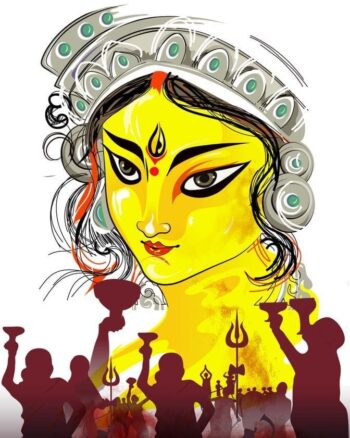 Buy Devi Durga White T shirt
