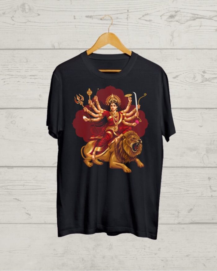 Buy Ma Durga Black T shirt