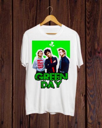 Greenday Round neck White T shirt