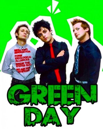 Greenday Round neck White T shirt