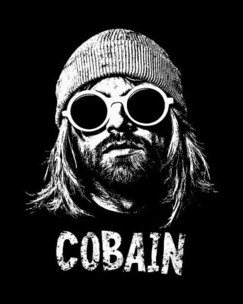 Kurt Cobain Black T shirt