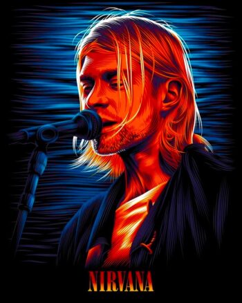 Buy Kurt Cobain Nirvana Black T shirt