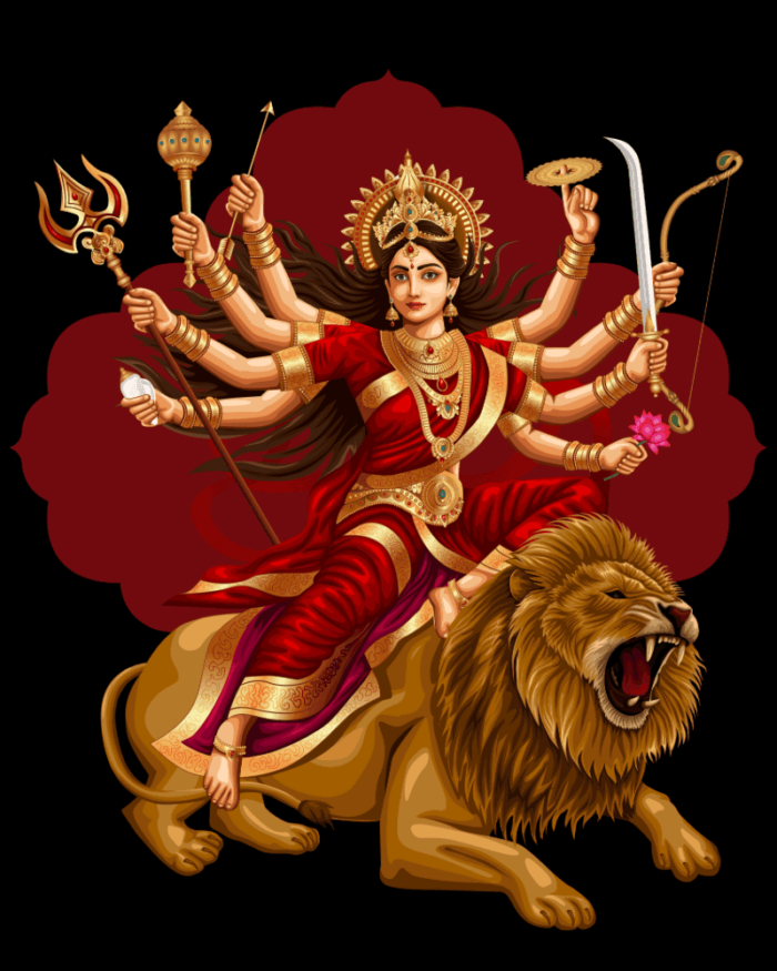 Buy Ma Durga Black T shirt