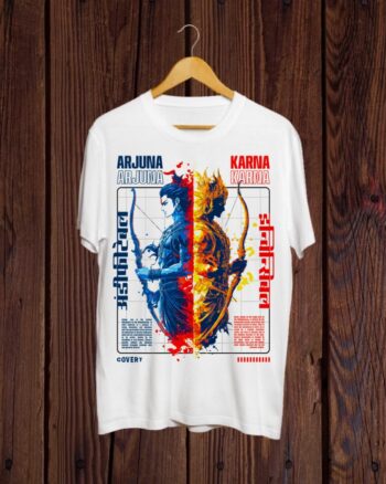 Buy Mahabharat theme white T shirt