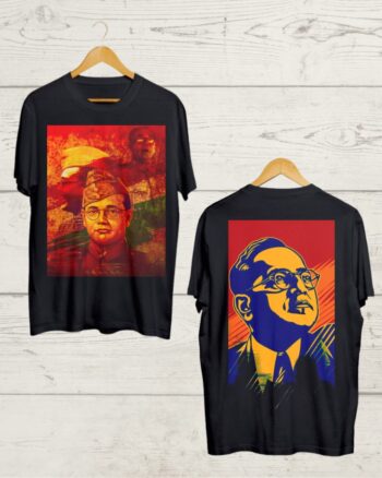 Netaji Subhash both side print T shirt