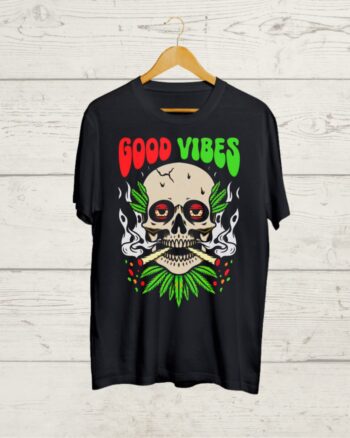 Buy Good Vibes Black T shirt